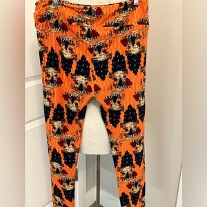 Lularoe Halloween orange Leggings Multiple shades of purple sz T&C